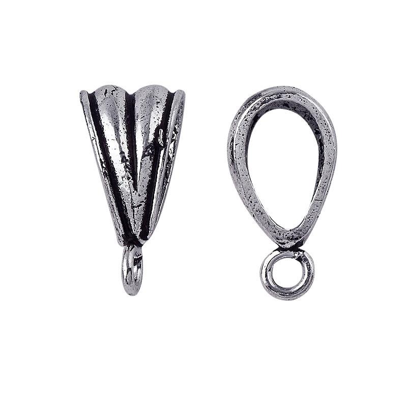 CSF-117 Silver Overlay Pendant Bail Beads Bali Designs Inc