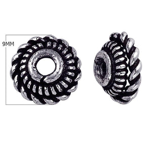 CSF-130 Silver Overlay Bead Cap Beads Bali Designs Inc