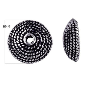 CSF-131 Silver Overlay Bead Cap Beads Bali Designs Inc