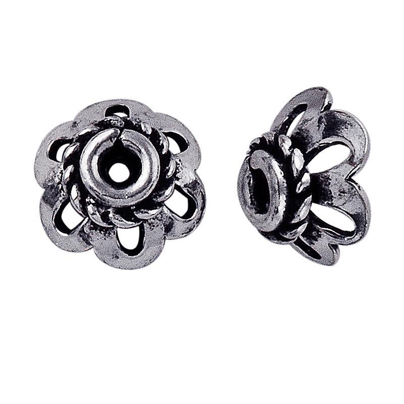 CSF-133 Silver Overlay Bead Cap Beads Bali Designs Inc