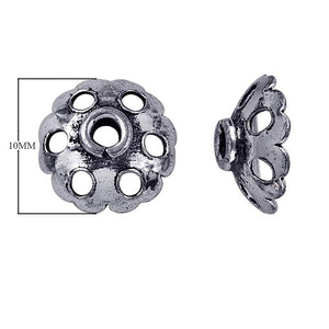 CSF-135 Silver Overlay Bead Cap Beads Bali Designs Inc