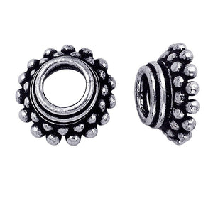 CSF-138 Silver Overlay Bead Cap Beads Bali Designs Inc