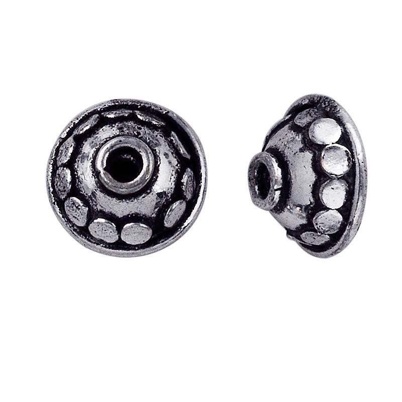 CSF-139 Silver Overlay Bead Cap Beads Bali Designs Inc