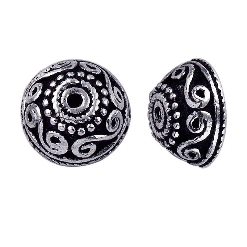 CSF-142 Silver Overlay Bead Cap Beads Bali Designs Inc