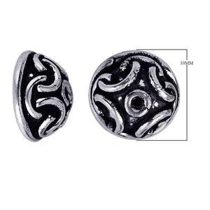 CSF-144 Silver Overlay Bead Cap Beads Bali Designs Inc