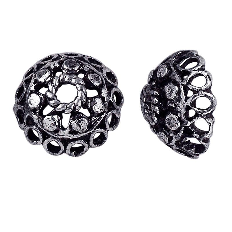 CSF-147 Silver Overlay Bead Cap Beads Bali Designs Inc