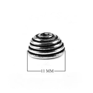 CSF-173 Silver Overlay Bead Cap Beads Bali Designs Inc