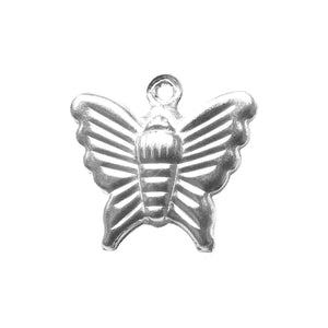 CSF-192 Silver Overlay Tiny Butterfly Charm Beads Bali Designs Inc