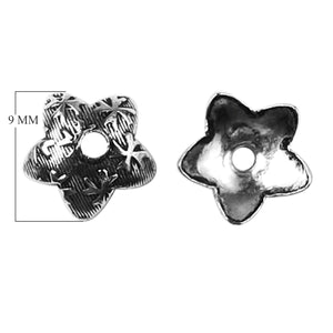 CSF-198 Silver Overlay Bead Cap Beads Bali Designs Inc