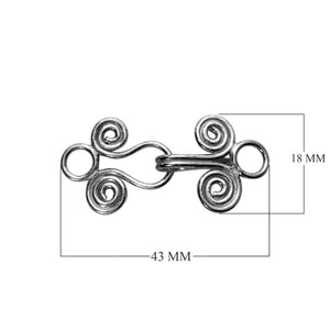 CSF-200 Silver Overlay Hook Beads Bali Designs Inc