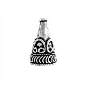 CSF-220 Silver Overlay Cone Beads Bali Designs Inc