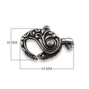 CSF-229 Silver Overlay Lobster Clasp Beads Bali Designs Inc