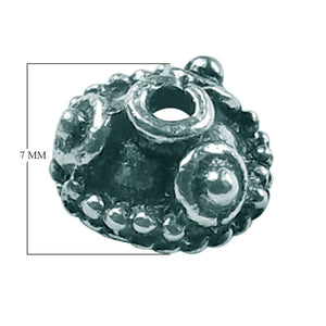 CSF-238 Silver Overlay Bead Cap Beads Bali Designs Inc