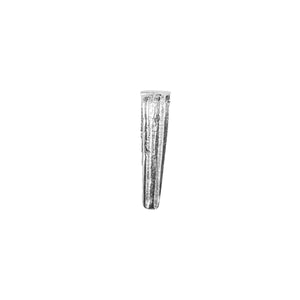 Handcrafted Silver Overlay Pendant Bail in Silver Overlay Over Copper with elongated textured design, made in India.