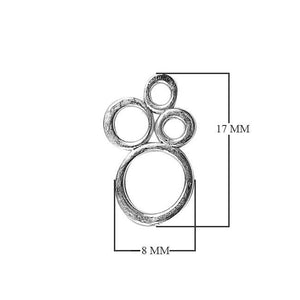 CSF-274 Silver Overlay Charm Beads Bali Designs Inc