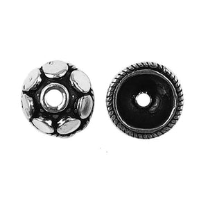 CSF-333 Silver Overlay Bead Cap Beads Bali Designs Inc