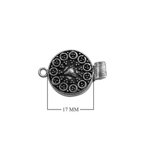 CSF-356 Silver Overlay Single Hole Multi Strand Clasp Beads Bali Designs Inc