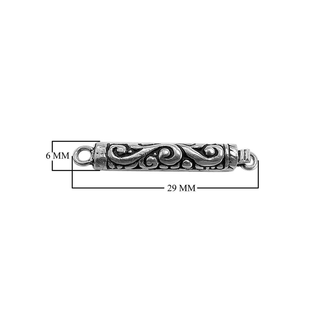 CSF-360 Silver Overlay Single Hole Multi Strand Clasp Beads Bali Designs Inc 