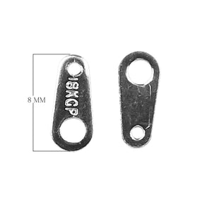 CSF-443 Silver Overlay Chain Tab Beads Bali Designs Inc