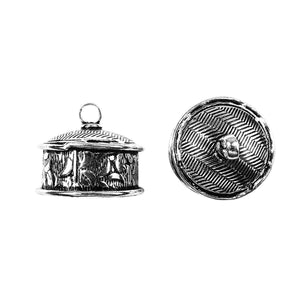 CSF-459 Silver Overlay End Cap Beads Bali Designs Inc