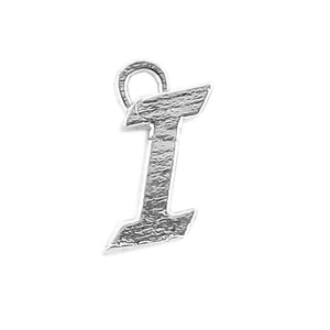 CSF-481 Silver Overlay Alphabet 'I' Charm Beads Bali Designs Inc