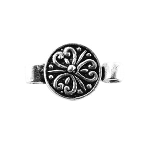 CSF-505 Silver Overlay Round Shape Designer Magnetic Clasps Beads Bali Designs Inc
