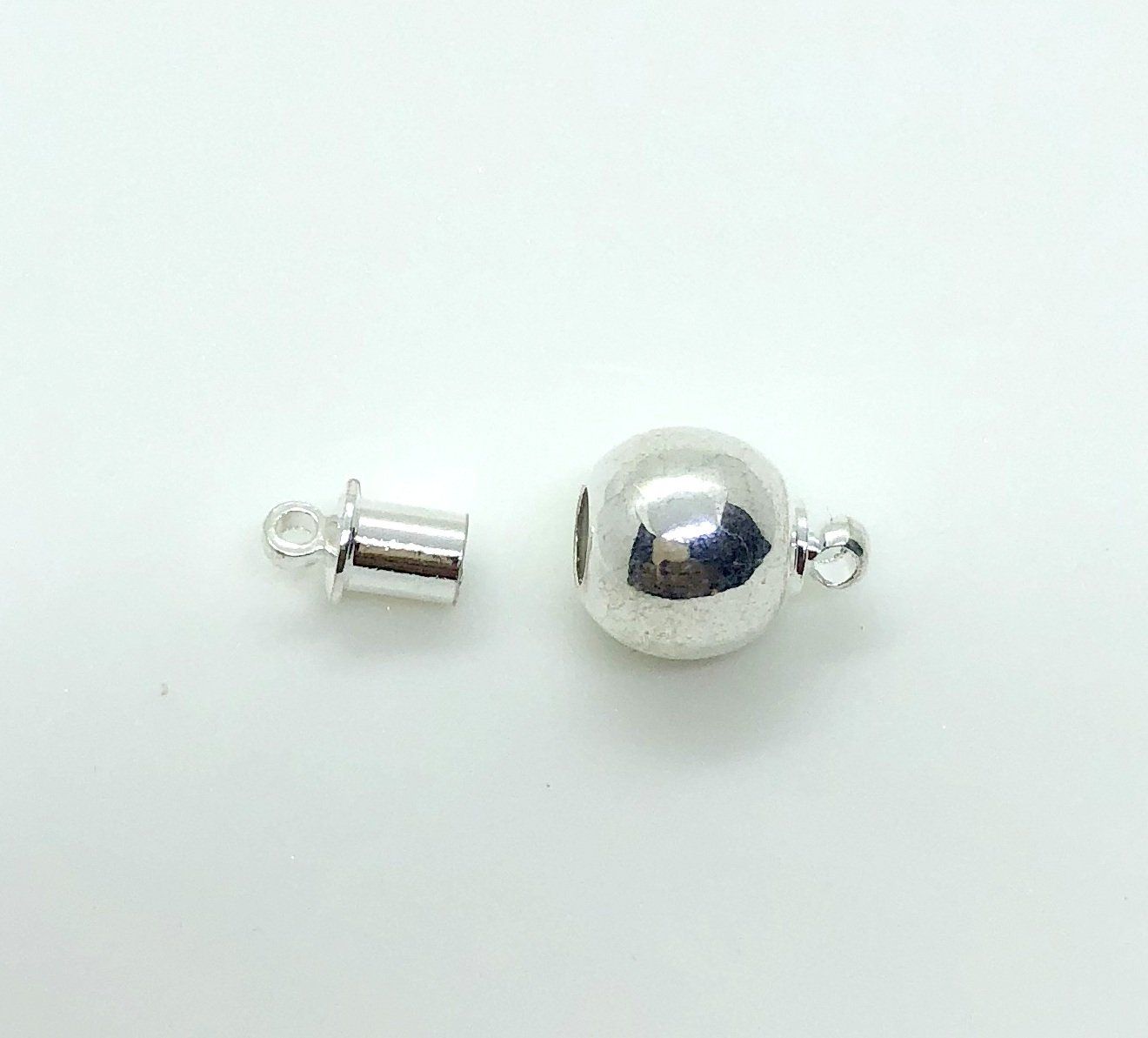 CSF-515 Silver Overlay Magnetic Clasps Beads Bali Designs Inc