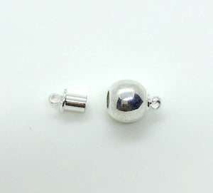 CSF-515 Silver Overlay Magnetic Clasps Beads Bali Designs Inc