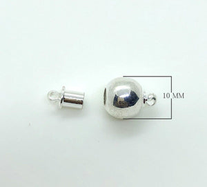 CSF-515 Silver Overlay Magnetic Clasps Beads Bali Designs Inc