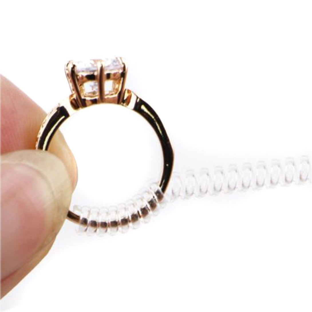 ES-104 12pcs Ring Size Adjuster Plastic Guard Tightener Reducer Resizing Tools Beads Bali Designs Inc 