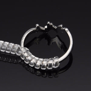 ES-104 12pcs Ring Size Adjuster Plastic Guard Tightener Reducer Resizing Tools Beads Bali Designs Inc