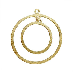 Bulk 18K Gold Overlay Over copper jewelry findings featuring circular multi-loop frames and modern arch chandelier components for professional manufacturing.