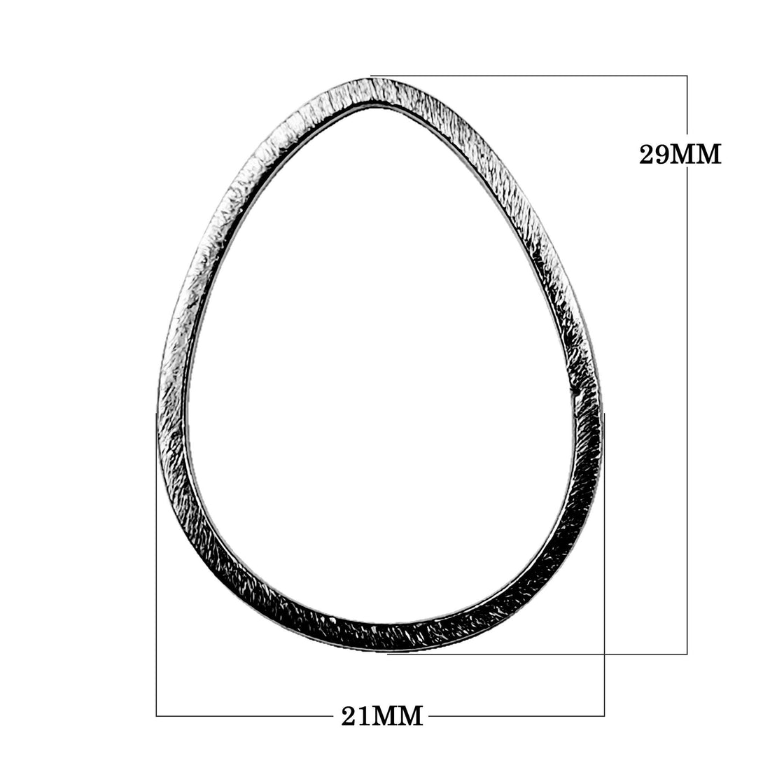 FR-213-29X21MM Black Rhodium Overlay Chandelier Earring Finding Beads Bali Designs Inc 