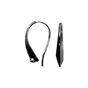 Black Rhodium Overlay Modern Leverback Earwire Jewelry Finding Handcrafted In India