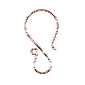 Rose Gold Overlay Classic Hook Earwire Jewelry Finding Handcrafted In India For Professional Jewelry Production