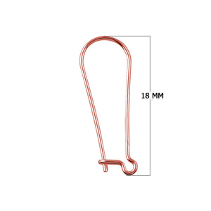 Rose Gold Overlay Leverback Loop Earwire Jewelry Finding Handcrafted In India For Professional Jewelry Production