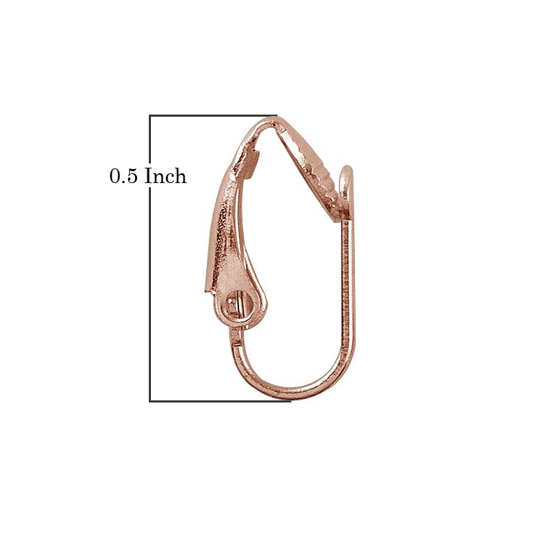 Rose Gold Overlay Clip-Style Lever Earwire Jewelry Finding Handcrafted In India For Professional Jewelry Production