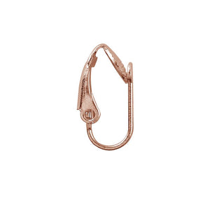 Rose Gold Overlay Clip-Style Lever Earwire Jewelry Finding Handcrafted In India For Professional Jewelry Production