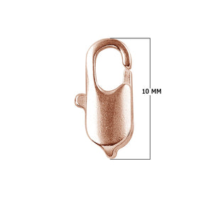 Rose Gold Overlay Lobster Clasp Handcrafted In India For Professional Jewelry Production