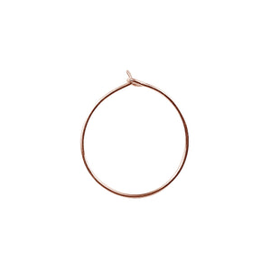 Rose Gold Overlay Round Hoop Earwire Handcrafted In India For Jewelry Making