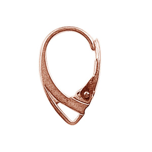 Rose Gold Overlay Leverback Earwire Handcrafted In India For Jewelry Making