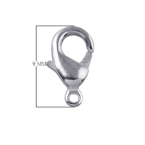 Silver Overlay Lobster Clasp for jewelry making with polished finish