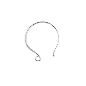 Silver Overlay Round Loop Earwire Wholesale handcrafted in India with polished silver overlay finish
