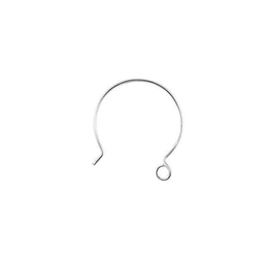 Silver Overlay Classic Round Loop Earwire Wholesale handcrafted in India with polished silver overlay finish