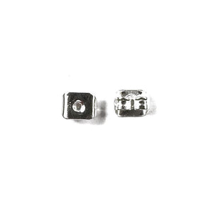 Silver Overlay Square Earring Back Wholesale handcrafted in India with polished silver overlay finish
