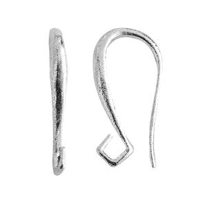 Silver Overlay Classic Hook Earwire Wholesale handcrafted in India with polished silver overlay finish