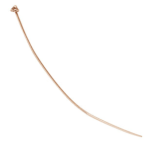 Handcrafted cone head pin with rose gold overlay over copper made in India for wholesale jewelry use.