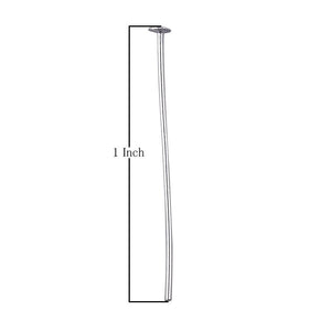 Handcrafted flat head pin with silver overlay over copper made in India for wholesale jewelry making.