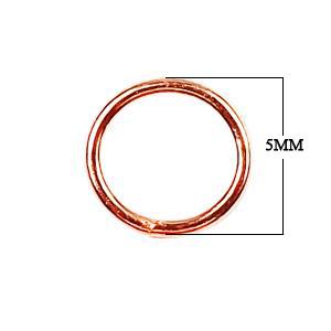JCRG-100-5MM Rose Gold Overlay Close Jump Ring Beads Bali Designs Inc