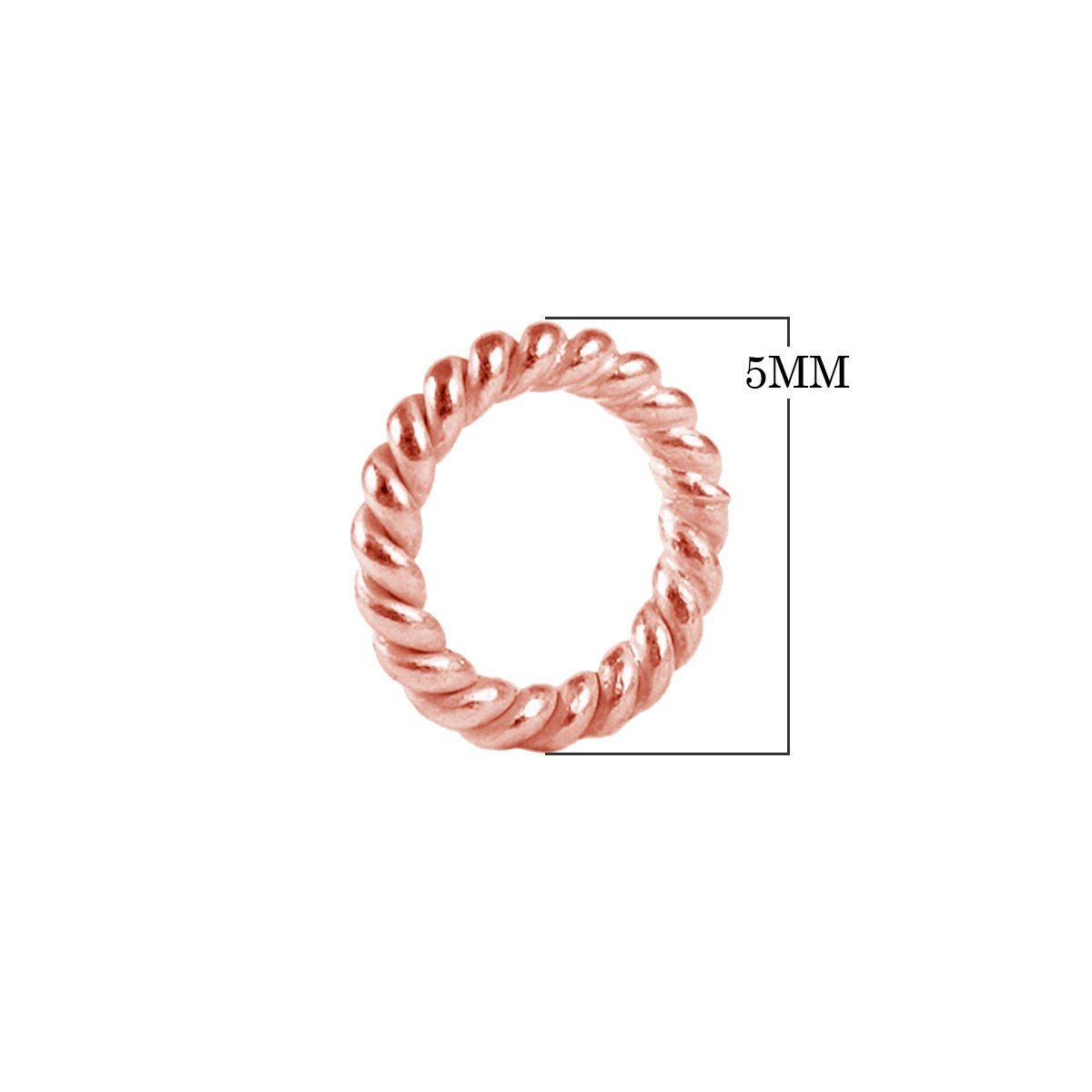 JCRG-102-5MM Rose Gold Overlay Close Jump Ring Beads Bali Designs Inc